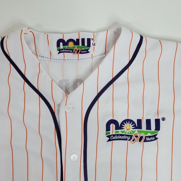 Now Foods Celebrating 50 Years Baseball Jersey Shirt Unisex M Medium - Picture 4 of 9